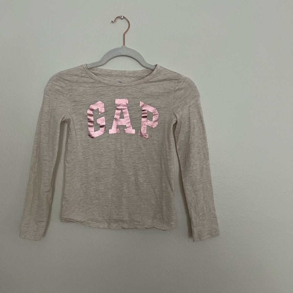 GAP long sleeve girls logo tshirt